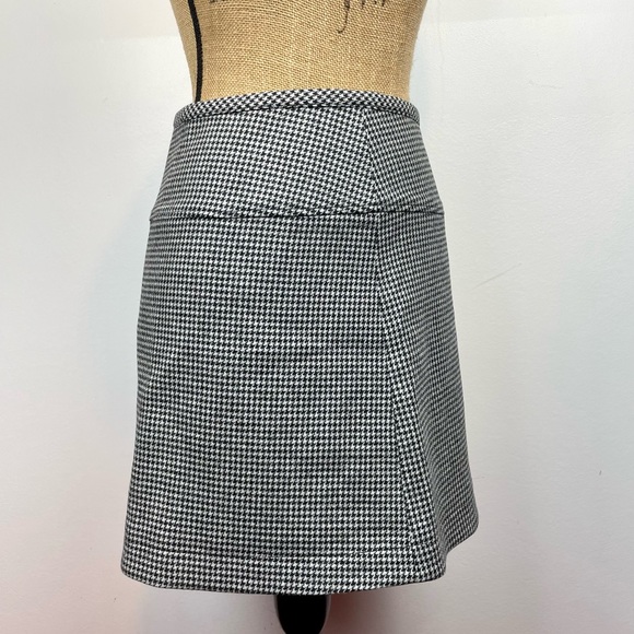 APC Skirt Wool Blend houndstooth mini womens size 34 dark academia preppy - Picture 2 of 11